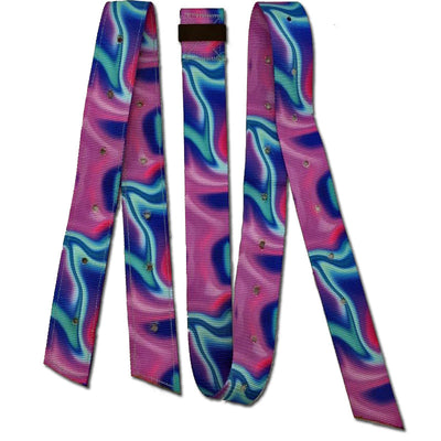 Double Diamond 1-3/4" Wide Heavy Duty Latigo and Off Billet - Swirl