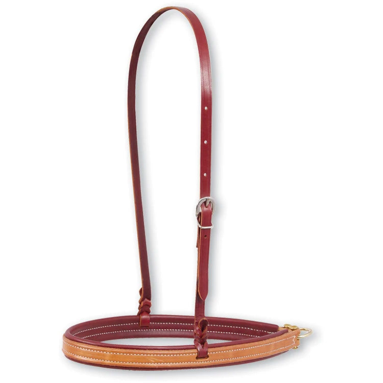 Martin Saddlery Noseband - Natural Harness with Latigo Lining