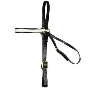 Double Diamond PVC Barcoo Bridle Brown and White - Stainless