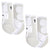 Classic Equine Legacy Flexion Boots - White - Medium Front & Hind Full Set
